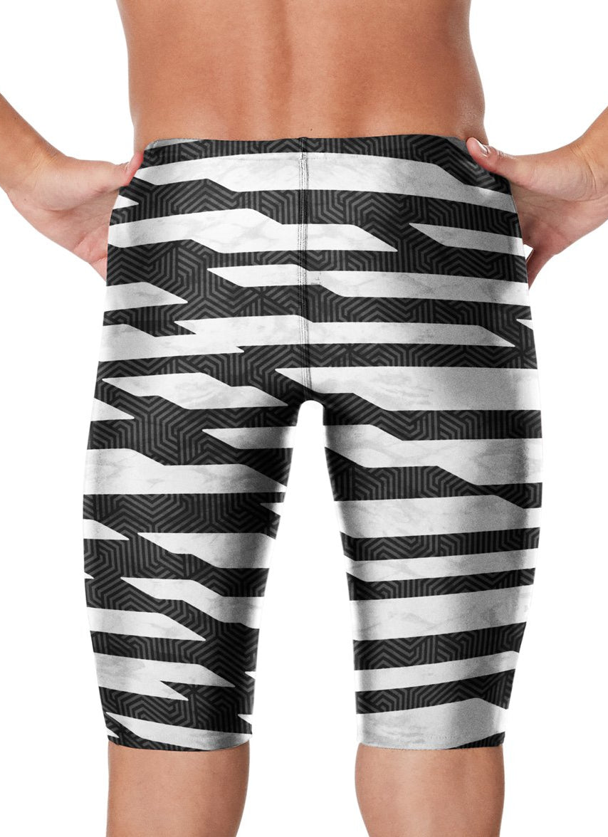 Speedo Men's Contort Stripes Jammer Swimsuit