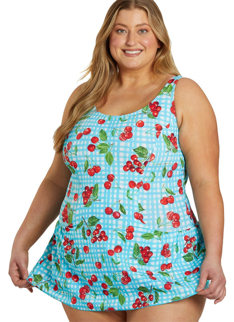 Sporti Plus Size Summer Picnic Swim Dress