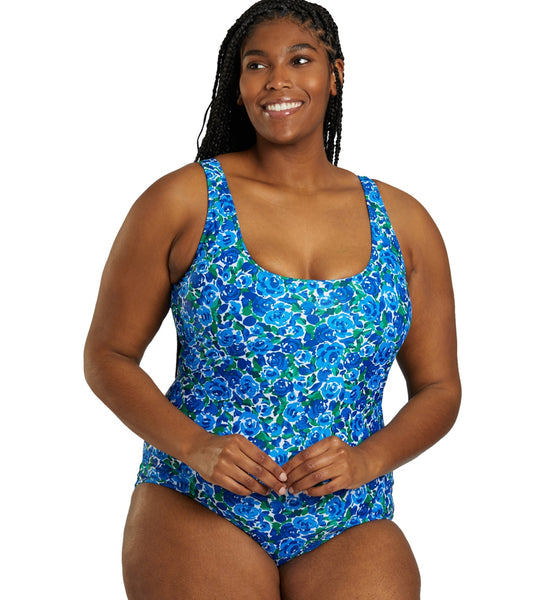 Sporti Plus Size HydroLast Spring Garden Chlorine Resistant