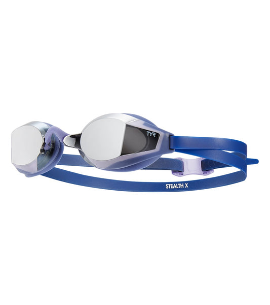 tyr tracer x goggles TYR Stealth-X Mirrored Goggle 461-BLUE/MULTI