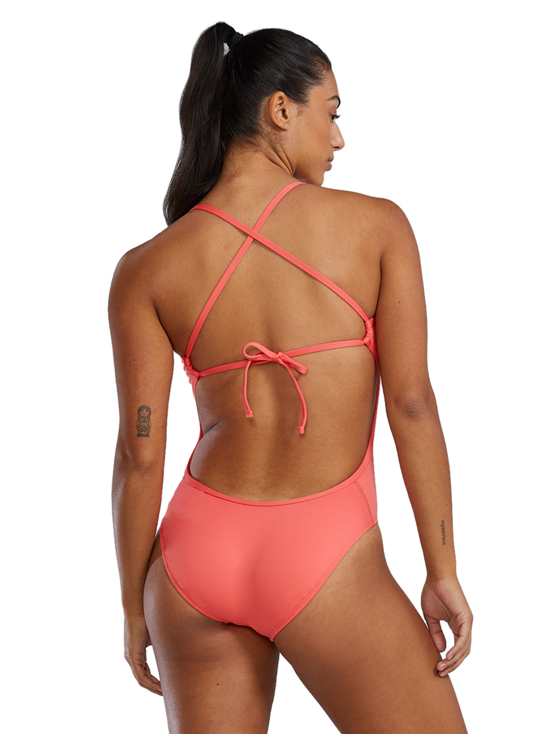 TYR Women's Solid Tieback Durafast Elite Crosscutfit One Piece