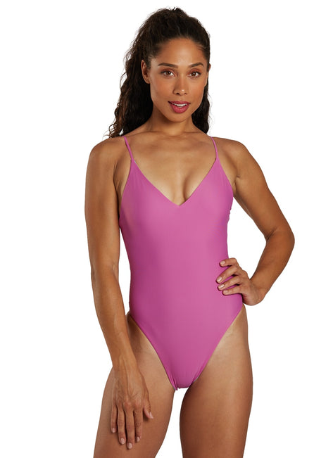 JOLYN Women's Solid Juana One Piece Swimsuit