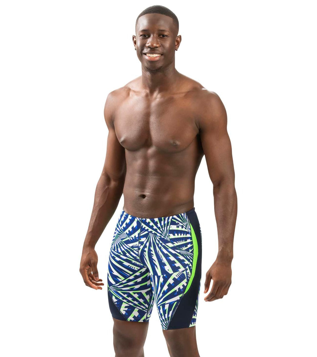 Men Ril Dolfin Men's Reliance Atomic Print Color Block Jammer Swimsuit at ...