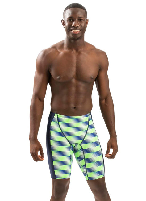 Dolfin Men's XtraSleek Eco Sonar Print Spliced Jammer Swimsuit