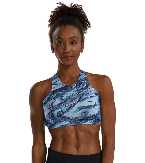 TYR Femme – Brassière De Sport Rouge Et Noire – Taille S – Support Léger – Fabriqué Aux USA