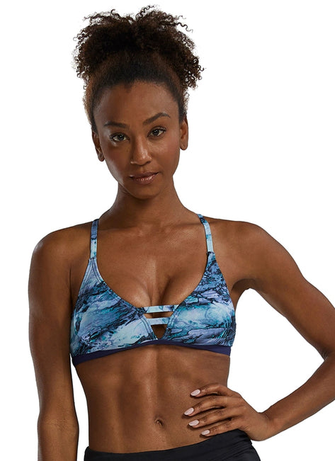 TYR Women's Solid Cara Bralette Bikini Top