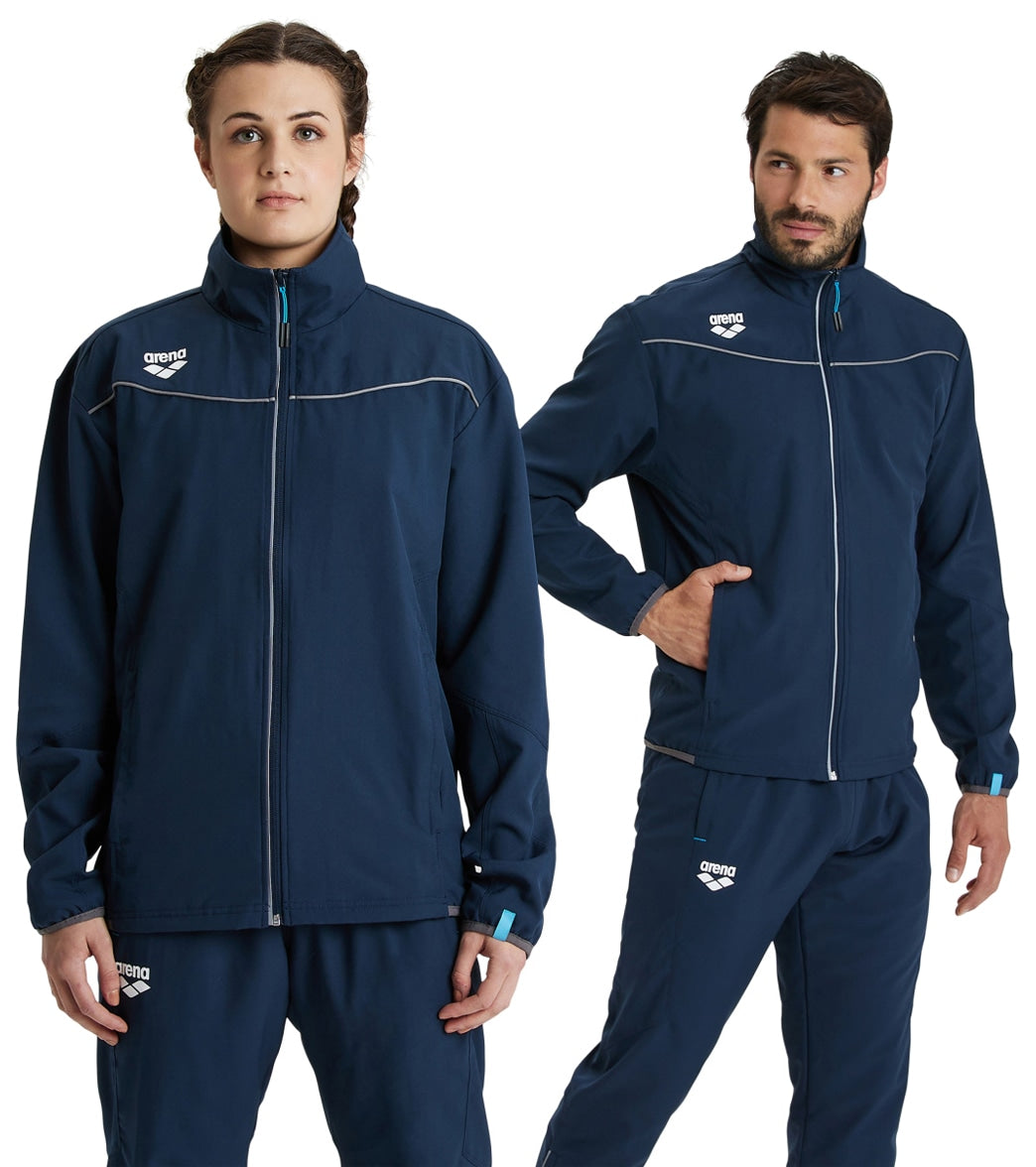 Arena Unisex Team Panel Front Zip Jacket at SwimOutlet.com