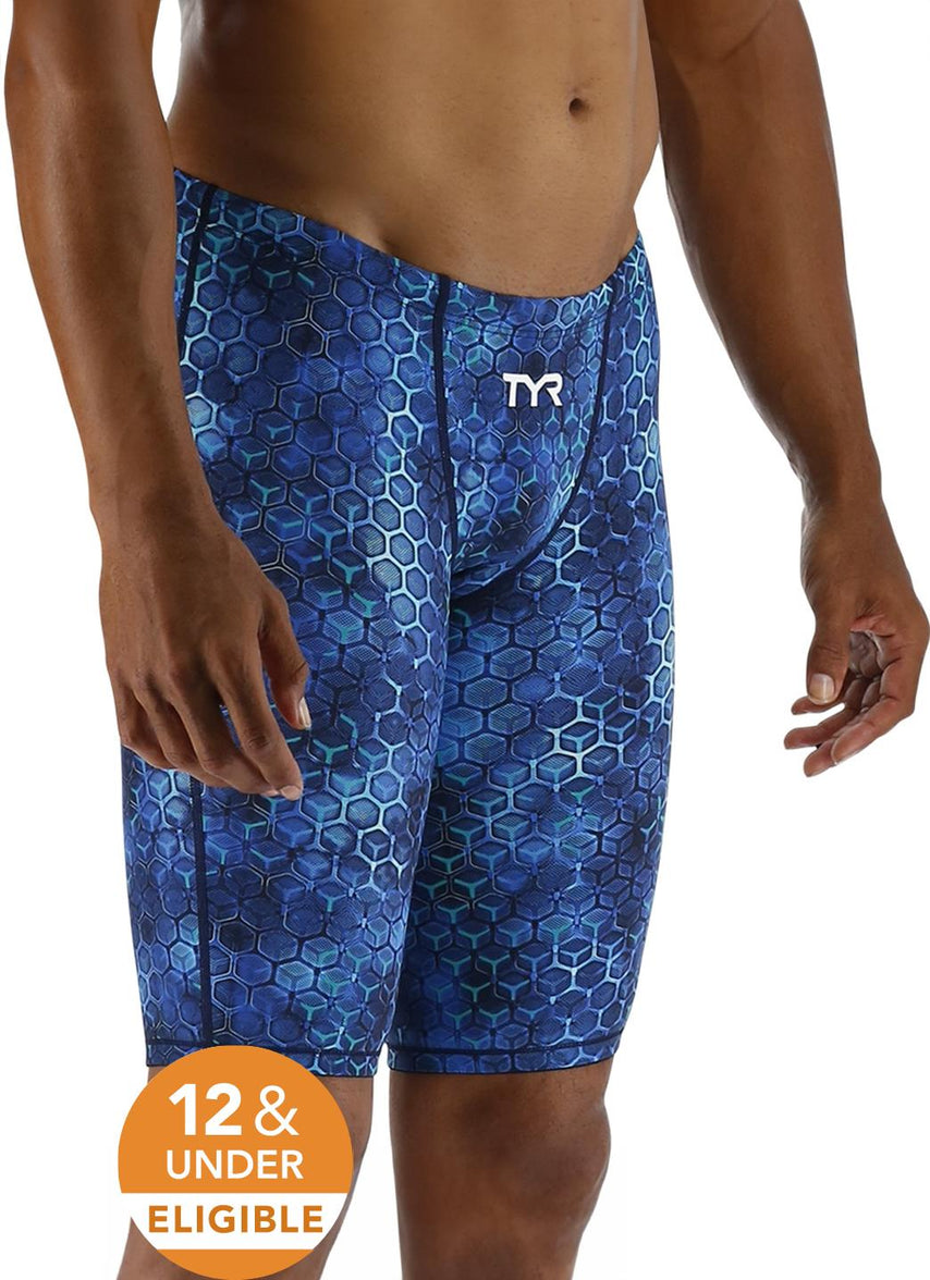 TYR Men's Akurra Thresher Short Jammer Tech Suit Swimsuit at