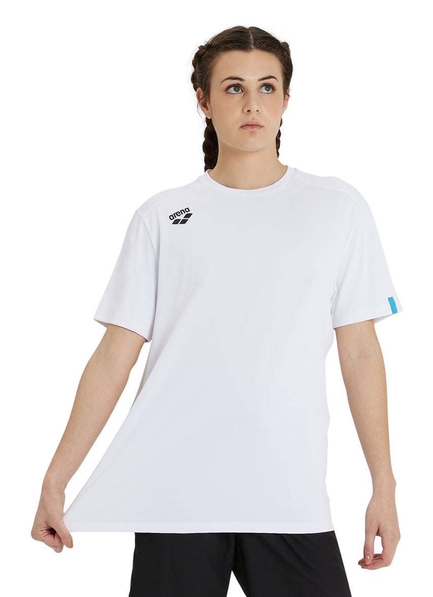 Camiseta ARENA Event Tee Para Hombre - Manga Corta, Unisex, Algodón 100%, Cómoda Para Gimnasio Y Diario