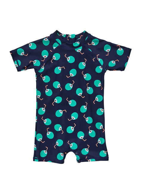 Snapper Rock Boys' Coco Logo Short Sleeve Sunsuit (Baby)