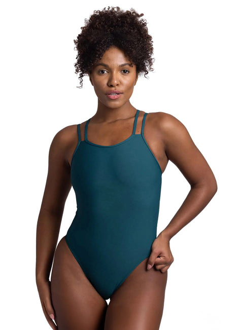 JOLYN Women's Murray Solid One Piece Swimsuit