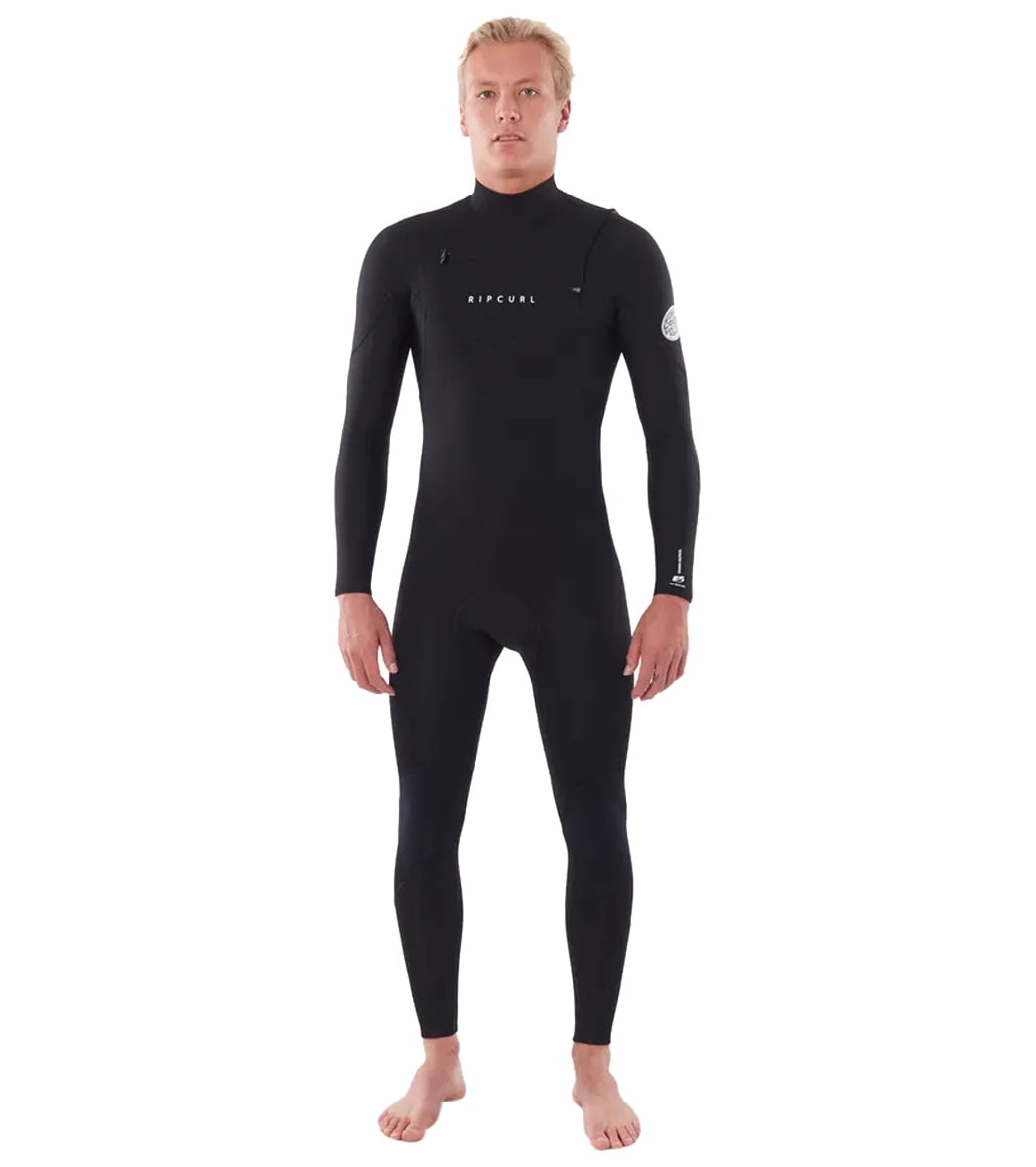 Rip Curl Men's 4/3MM Dawn Patrol Chest Zip Fullsuit Wetsuit at