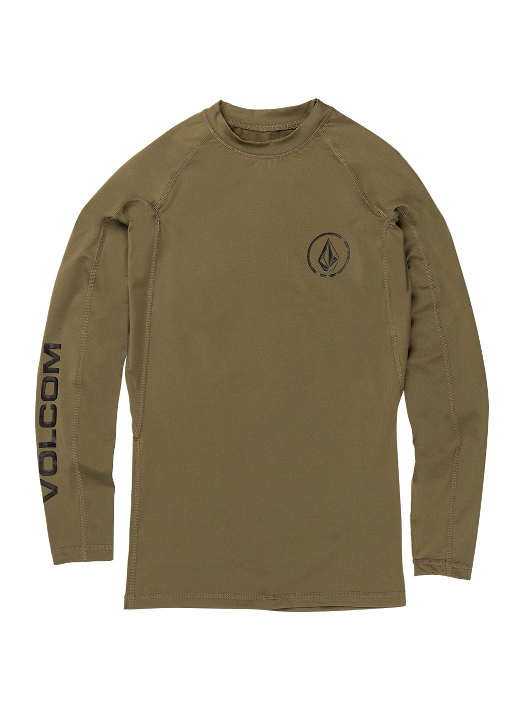 Volcom Men's Lido Solid Long Sleeve UPF 50 Rash Guard at SwimOutlet.com