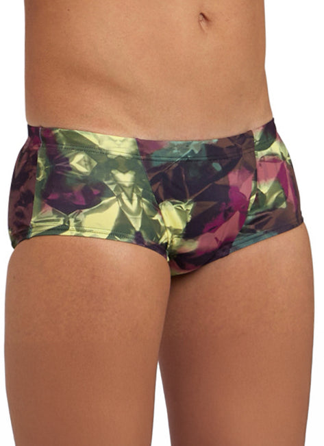 Arena Men's Hero Camo Low Waist Square Leg Swimsuit