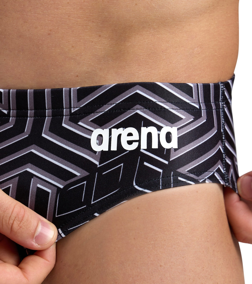 Arena Men's Tropicals Badehose - MaxLife-Stoff, UV-Schutz 50+, 7 Cm Seitenlänge, Verstellbarer Kordelzug