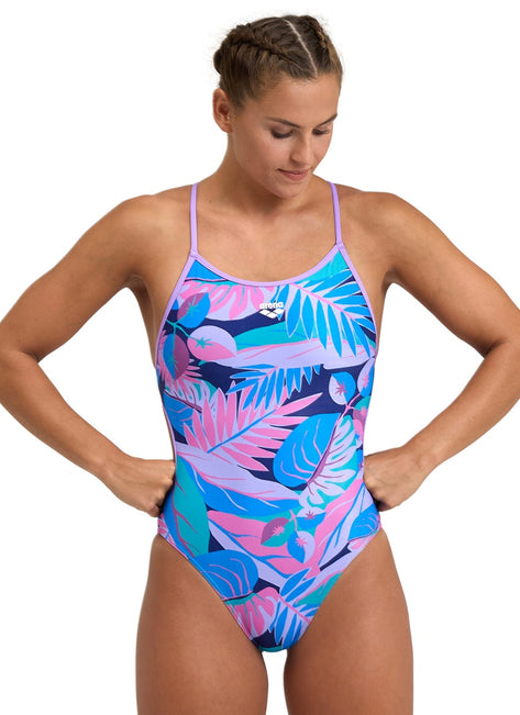 Arena Women's Tropic Lace Back One Piece Swimsuit