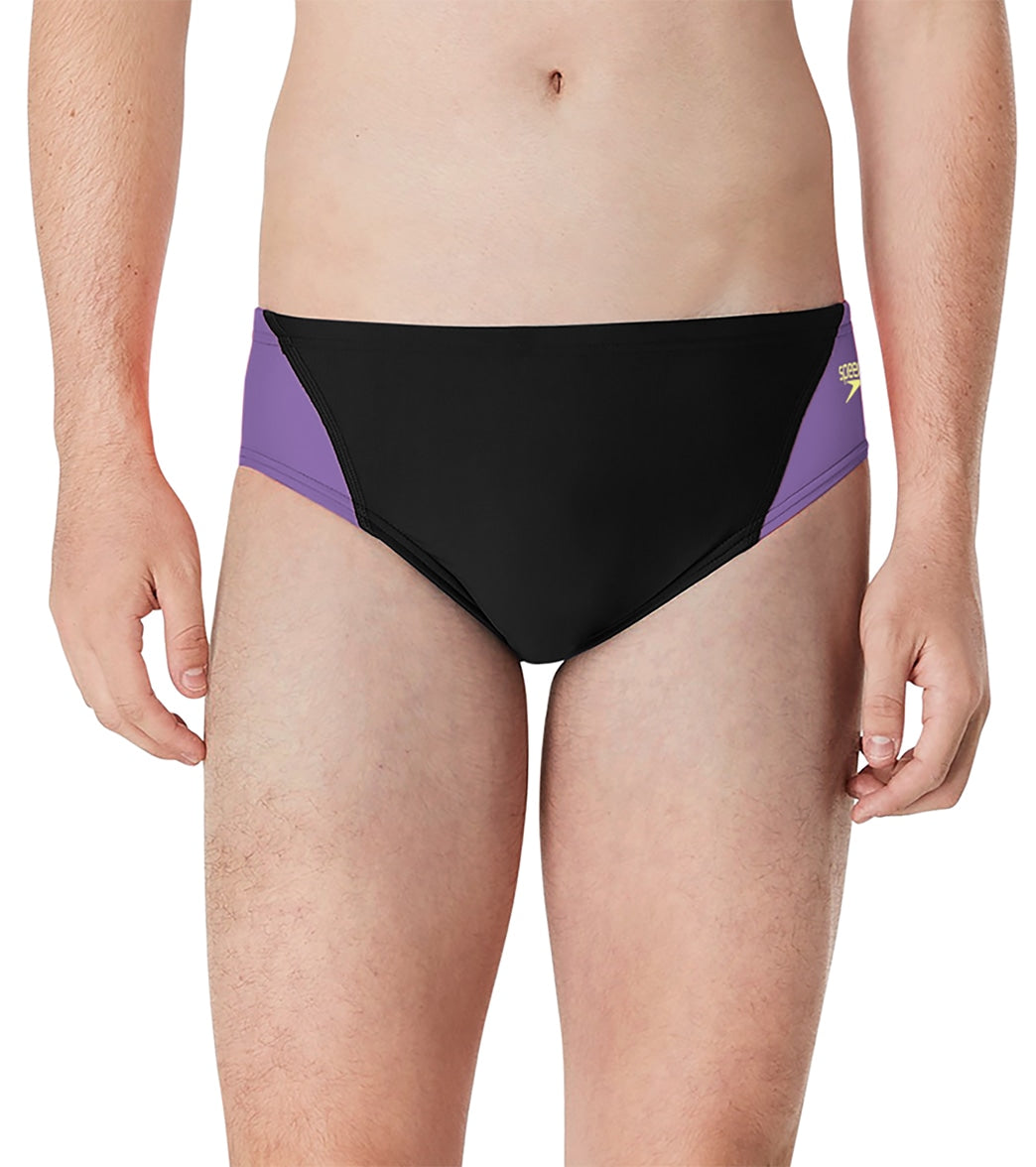 Speedo Men's Eco Splice Brief Swimsuit at SwimOutlet.com