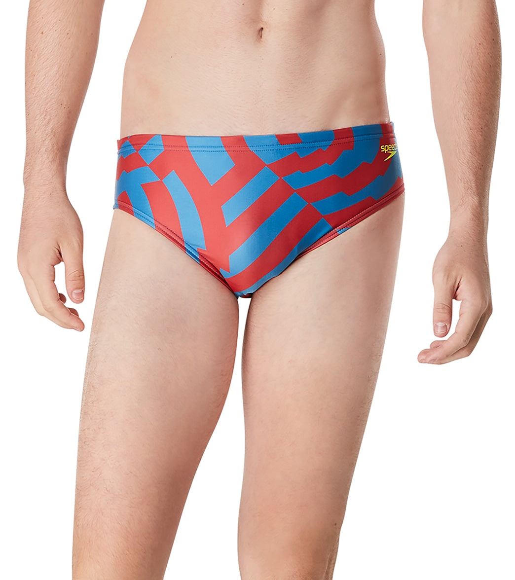 Speedo Men's ST Vortex Maze Brief Swimsuit at SwimOutlet.com