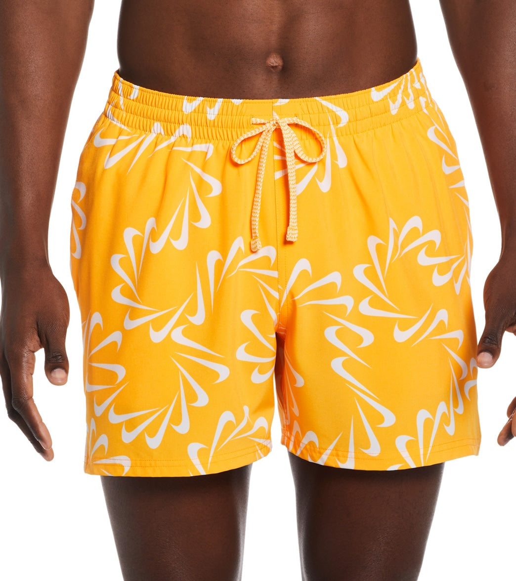Nike Men's Swoosh Line Swim Trunks at SwimOutlet.com