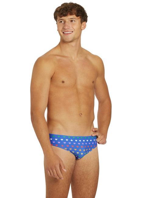 Sporti Rainbow Heart Brief Swimsuit