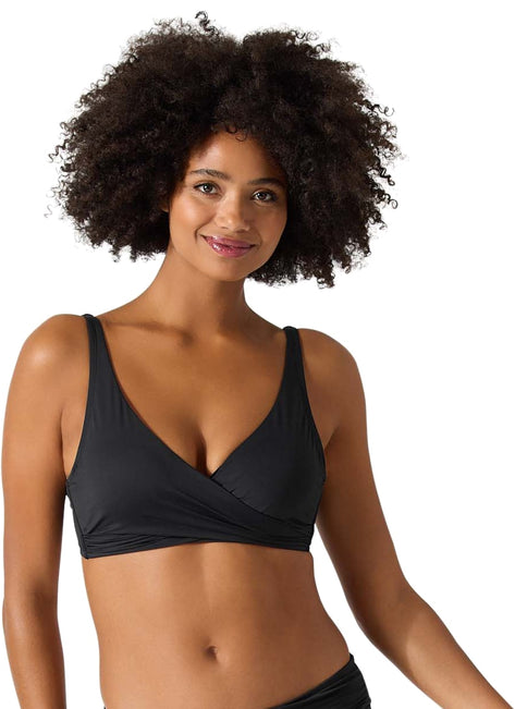 Tommy Bahama Pearl Solids Underwire Wrap Front Bikini Top