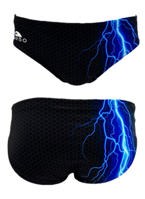 Turbo Men's Hex Storm Water Polo Brief Swimsuit