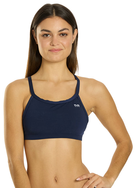TYR Women's Solid Durafast One Diamondfit Bikini Top