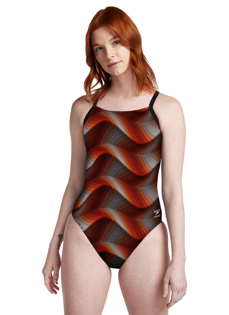 Speedo Women's Precision Strappy Crossback One Piece Swimsuit