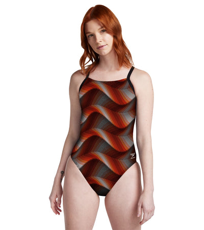 Speedo Women's Precision Strappy Crossback One Piece Swimsuit