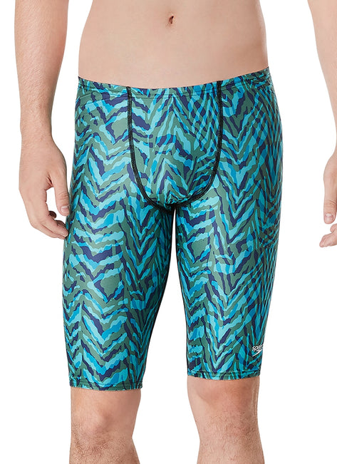 Speedo Vibe Men's Eco Pro LT Printed Jammer Swimsuit