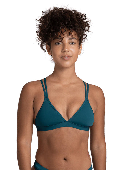 JOLYN Women's Shara Solid Bikini Top