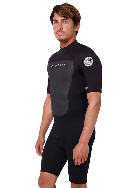 Rip Curl Men's 2mm Omega Back Zip Short Sleeve Springsuit Wetsuit