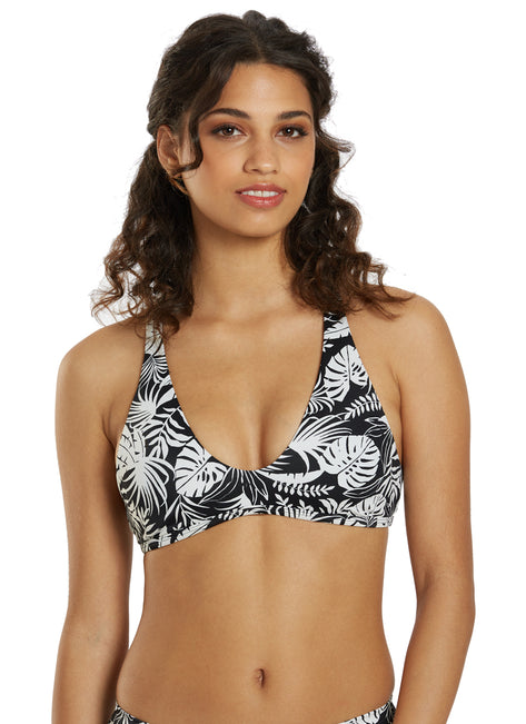 JOLYN Women's Aster Tropicana Racerback Bikini Top