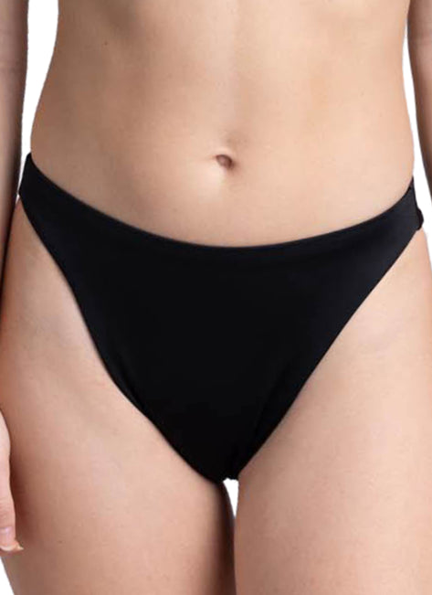 JOLYN Women's Mandy Solid Cinch Detail French Cut Bikini Bottom