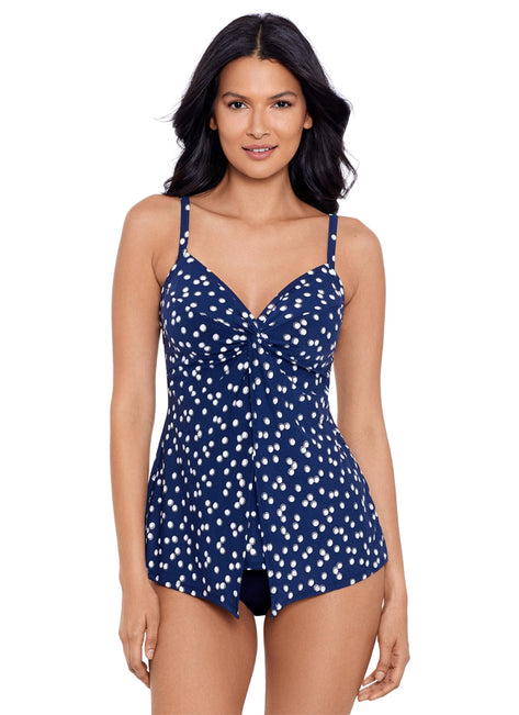 Miraclesuit Women's Luminare Love Knot Tankini Top Tankini Top