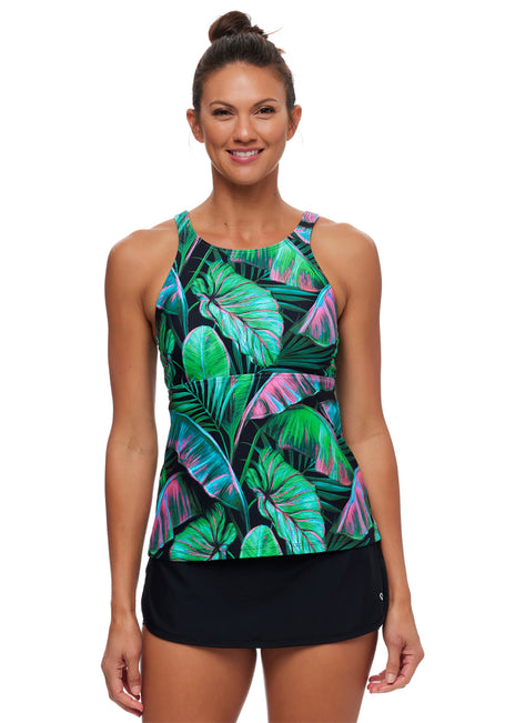 Next by Athena Women's Extend Akela Tankini Top (BC, D Cup)
