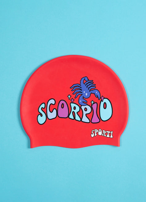 Sporti Groovy Zodiac Scorpio Silicone Swim Cap