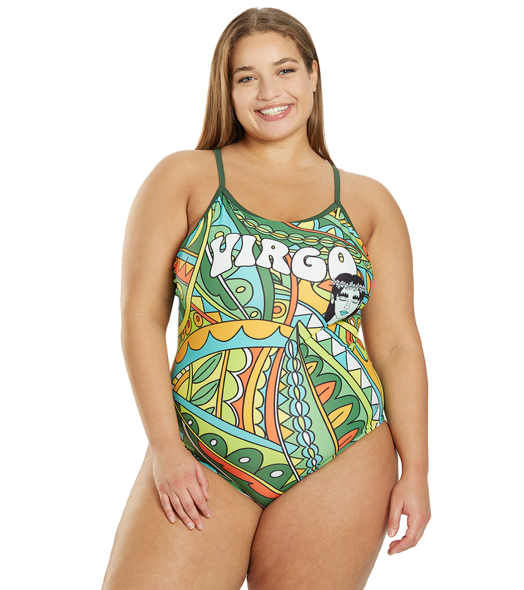 Sporti Groovy Zodiac Virgo Thin Strap One Piece Swimsuit (22-44