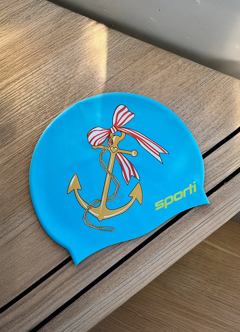 Sporti x Emma Weyant Anchor Silicone Swim Cap