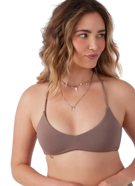 O'Neill Women's Saltwater Solids Huntington Bralette Bikini Top