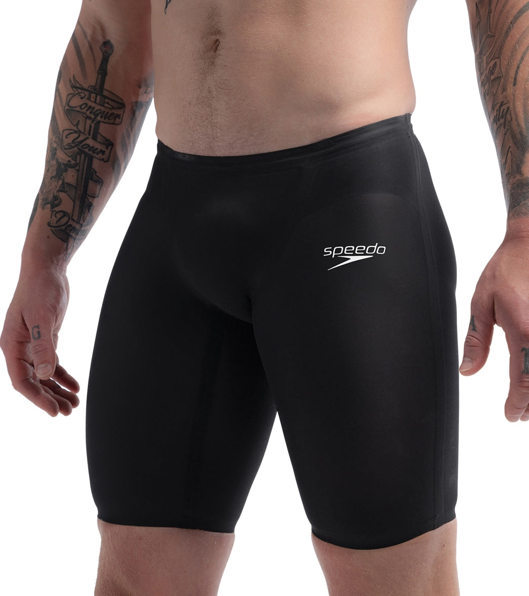 Speedo Men's LZR Valor 2.0 High Waist Jammer Tech Suit Swimsuit at