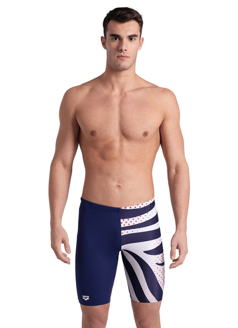 Arena Men's Multi Stripes Jammer Swimsuit