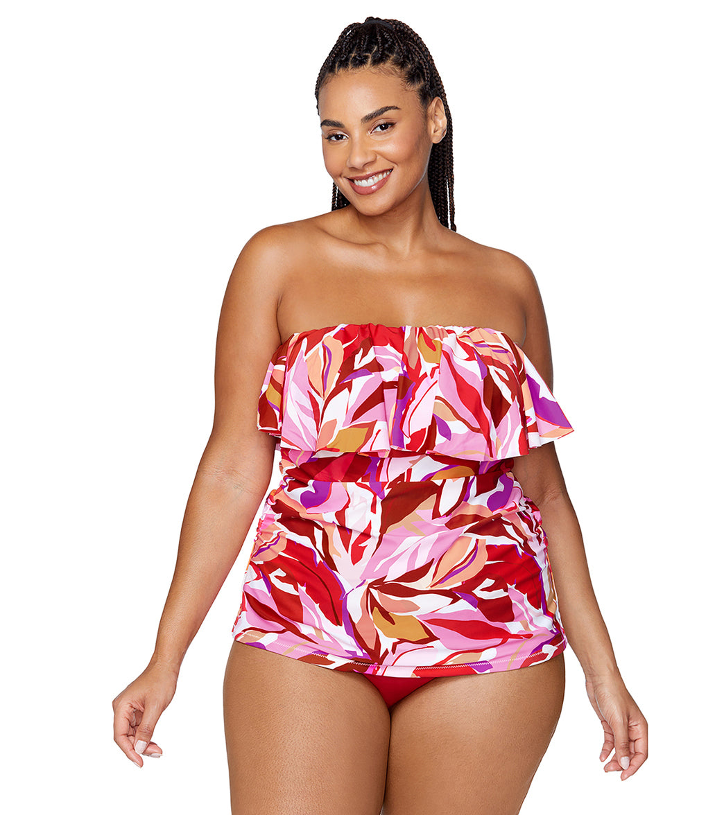 Raisins Women's Leaving Bahia Sella Plus Size Tankini Top at