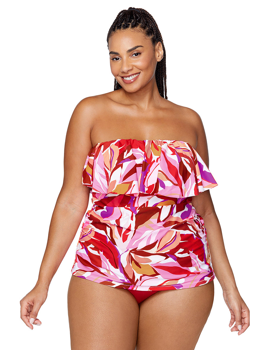 Raisins Women's Leaving Bahia Sella Plus Size Tankini Top at