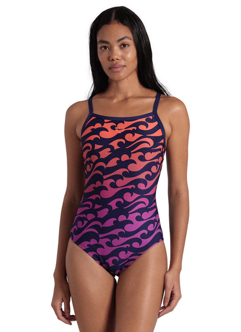 Arena Women's Surfs Up Lightdrop Back One Piece Swimsuit