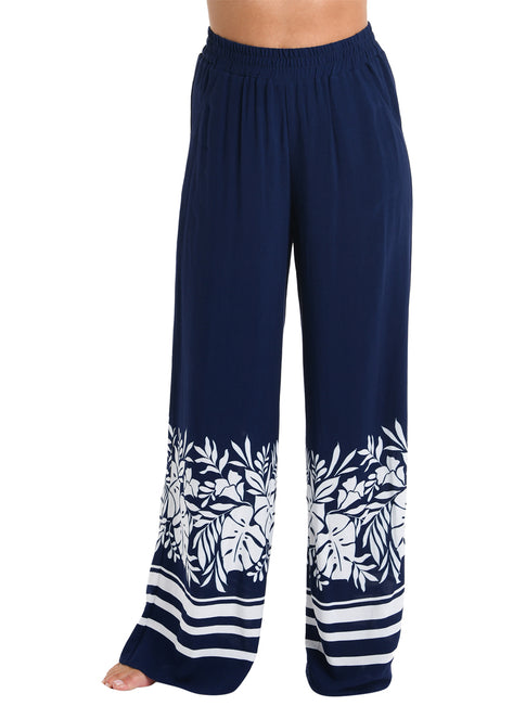La Blanca Women's Beach Bungalow Palazzo Cover Up Pants