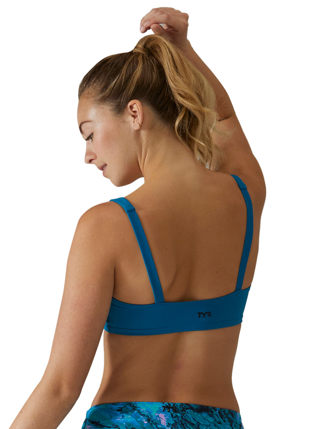 TYR Active Women's Solid Kelly Square Neck Bikini Top at