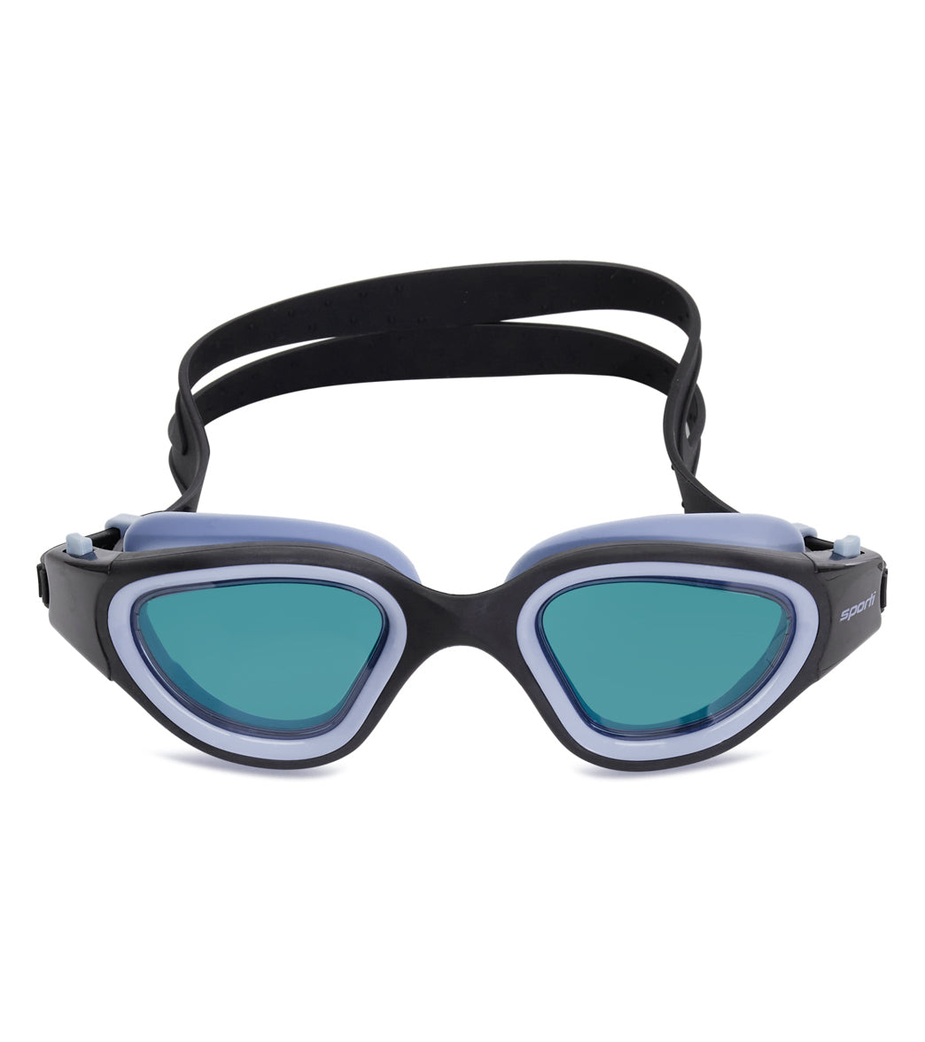 view swimming goggles Sporti Hydroedge Celerity Goggle - Brown Lens / Grey Lilac Frame
