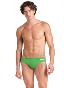 Arena Men's Solid Brief Swimsuit Team Green