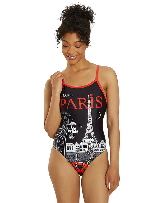 Sporti Paris Twilight Thin Strap One Piece Swimsuit (22-44)